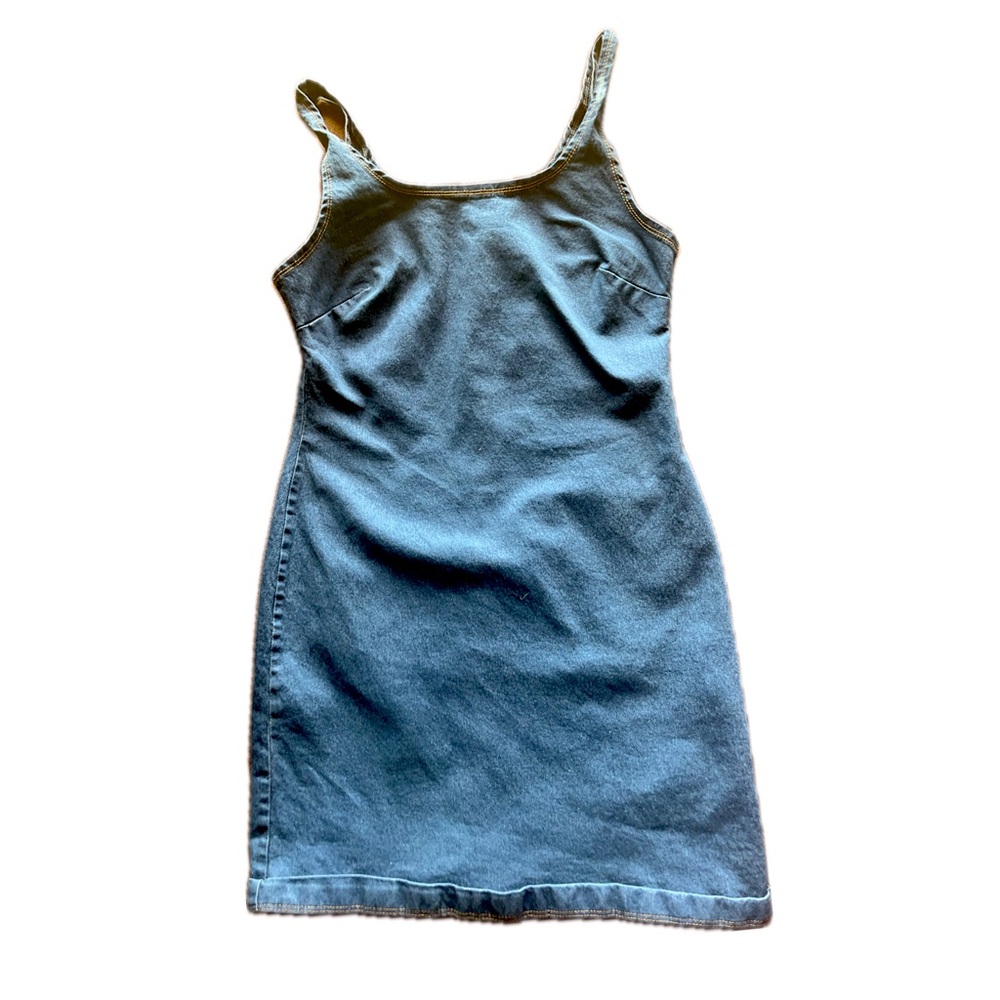 Derek heart jean mini dress